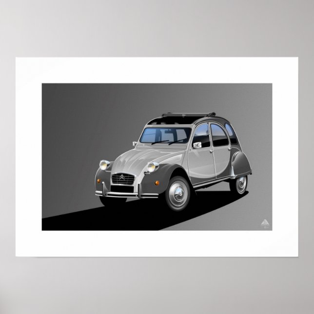 Citroen 2CV Charleston Poster Illustration (Vorne)