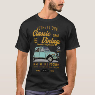 Citroen 2cv die Königin der Podien klassische Vint T-Shirt