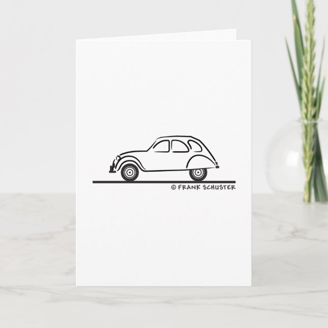 Citroen 2CV Karte (Vorderseite)