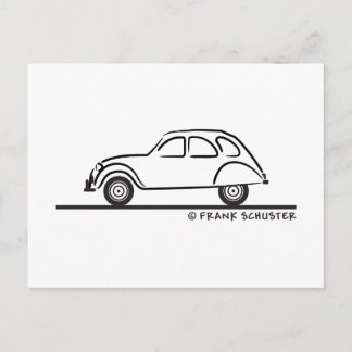 Citroen 2CV Postkarte