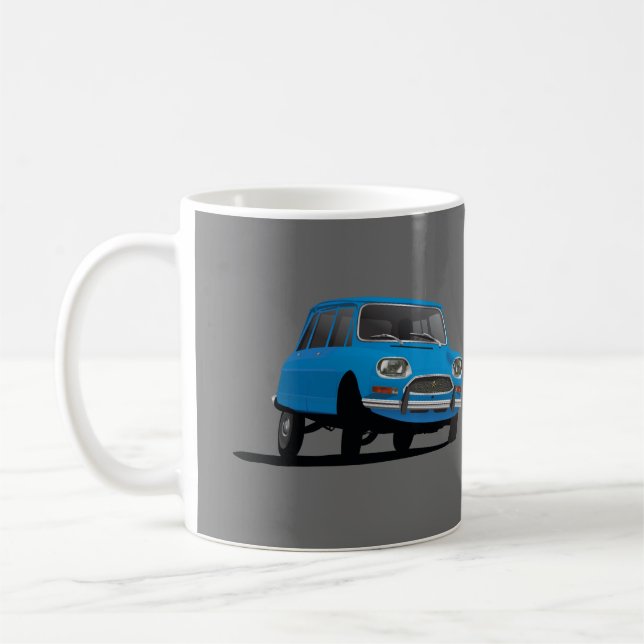 Citroën Ami 8, Blau - Kaffee-Tasse mit 2 Bildern Kaffeetasse (Links)