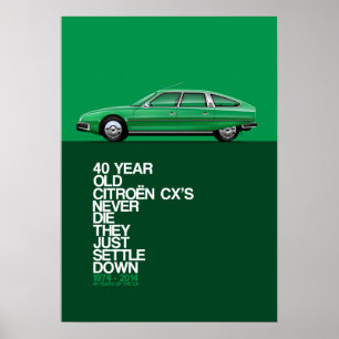 Citroen CX 40th anniversary Poster