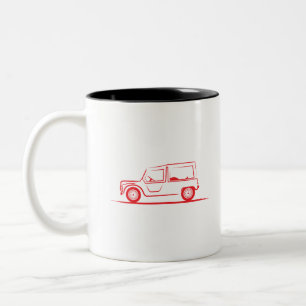 Citroen Mehari Zweifarbige Tasse