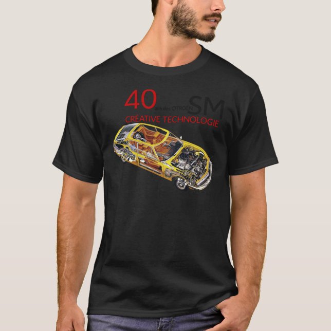 CITROEN SM Klassischer T - Shirt (Vorderseite)