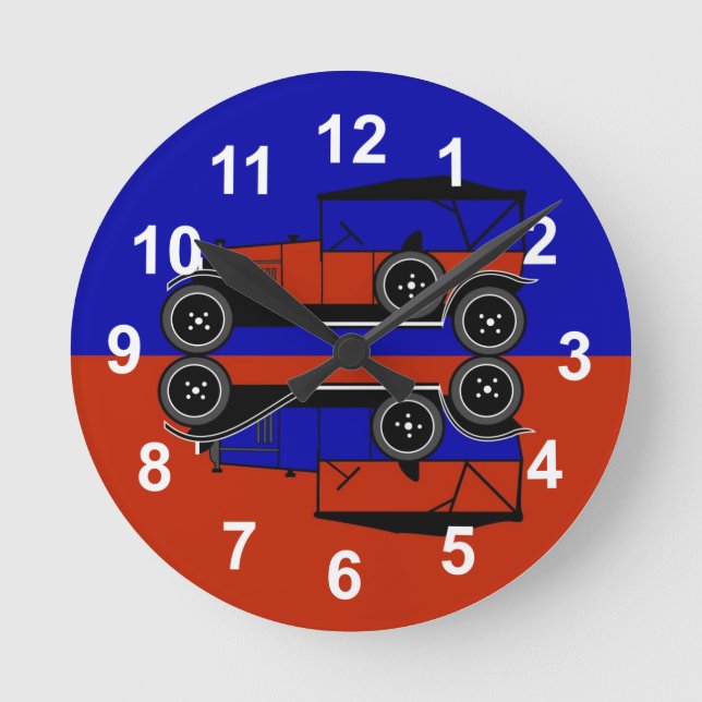 Citroën Tornado 1919 Runde Wanduhr (Vorderseite)