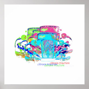 Citroen Traktion Avantgarde Poster