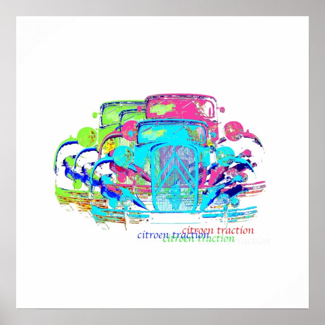 Citroen Traktion Avantgarde Poster (Vorne)