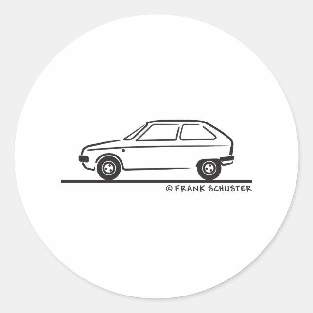 Citroën Visa Citroen Visa Runder Aufkleber (Vorderseite)