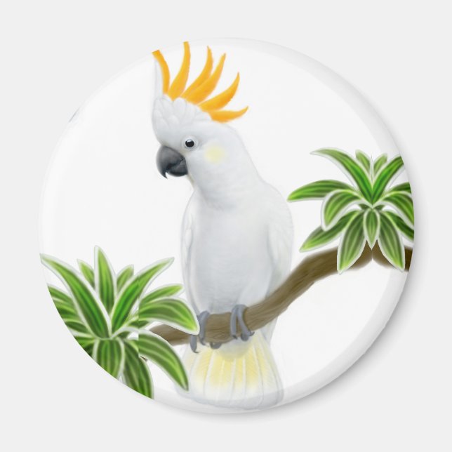 Citron Cockatoo Magnet (Vorne)