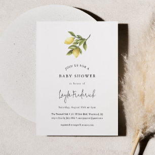 CITRON Lemon Kinderdusche Einladung