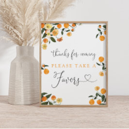 Citrus Baby Duwer Danke für die Begeisterung Unter Poster