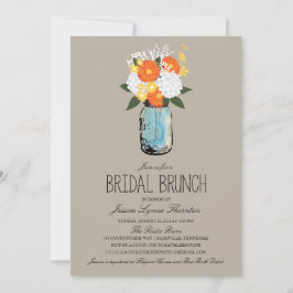 Citrus Bloom Mason Jar| Bridesmaid Brunch Einladung