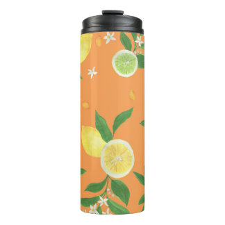 Citrus Bloom Wasserfarbstoff Thermosbecher