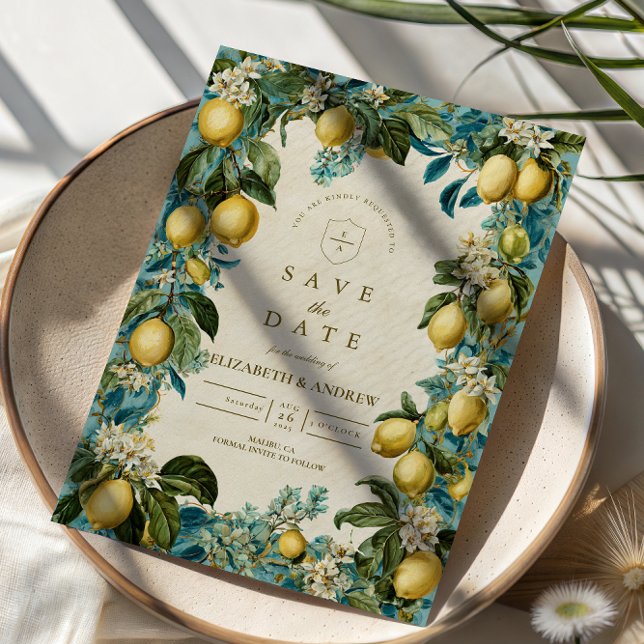 Citrus Blossom Heritage Wedding Save The Date (Von Creator hochgeladen)