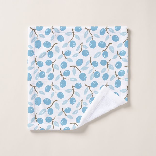 Citrus Blue Brown Waschlappen (Waschlappen)