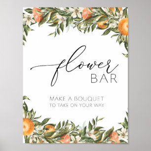 Citrus Blume Bouquet Bar Poster