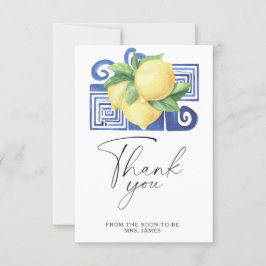 Citrus - Brautparty danke Karte
