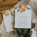 Citrus Brautparty Einladung<br><div class="desc">Die Brautdusche im Zitrusthema lädt mit wunderschönen Aquarellorangen und einer eleganten Schriftart-Paarung zum Verweilen ein. Bearbeiten Sie ALLE Formulierungen und die meisten Farben. Die Farbe der Aquarellorangen ist nicht editierbar // Für passende Artikel besuchen Sie bitte die Kollektion "SIENNA" im Geschäft Sincerely By Nicole Zazzle. * Wenn Ihnen dieses Design...</div>