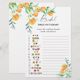 Citrus - Brautparty Emoji picktionary