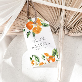 Citrus Brautparty Favor Tag Geschenkanhänger