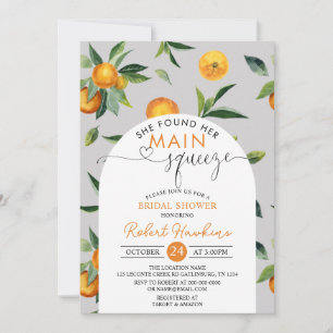 Citrus Brautparty Invite Einladung