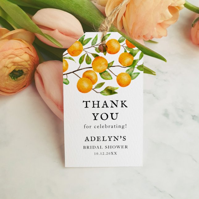 Citrus Brautparty Orange Fruit Gevor Geschenkanhänger (Von Creator hochgeladen)