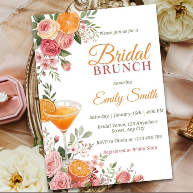 Citrus Bridal Brunch Einladung Template, Citrus (Von Creator hochgeladen)