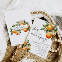 Citrus Bridal Dusche Einladung Hauptpresse