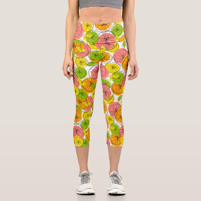 Citrus Capri Leggings (Vorderseite)