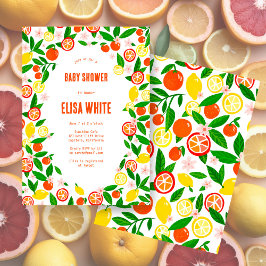 Citrus Celebration CUSTOM Bold Summer BABY SHOWER Einladung