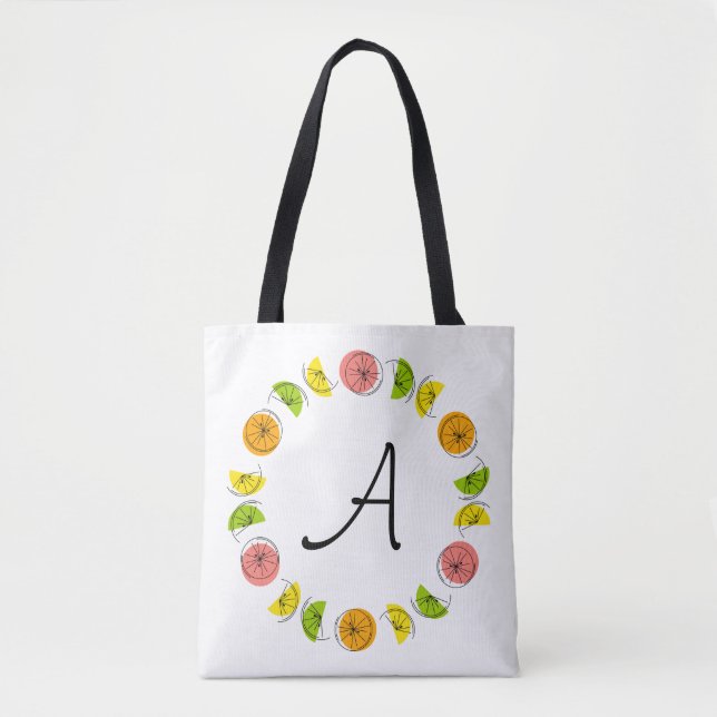 Citrus Circle Monogram ist überall in der Tasche p (Vorderseite)