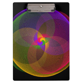 Citrus Color Blend Geometric Clipboard Klemmbrett