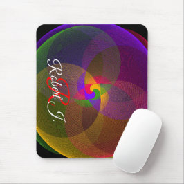 Citrus Color Blend Geometric Mouse Pad Mousepad