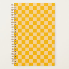 Citrus cream checkered board pattern planer