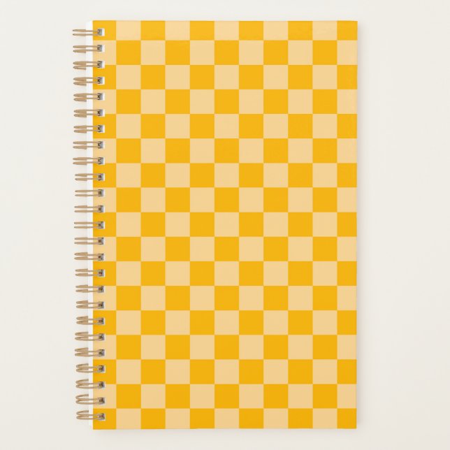 Citrus cream checkered board pattern planer (Vorderseite)