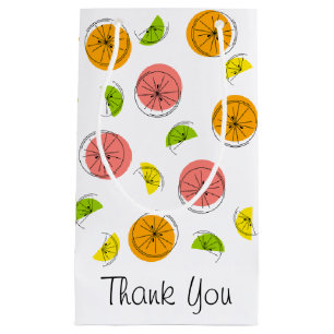 Citrus Danke, Geschenktasche klein Kleine Geschenktüte