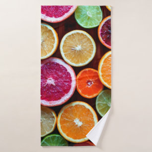 Citrus Dream Lemon Limon Orange Frucht Badehandtuch