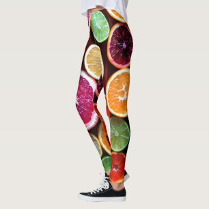 Citrus Dream Lemon Limon Orange Frucht Leggings