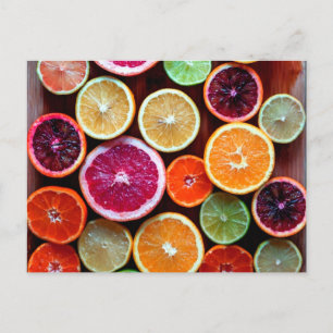 Citrus Dream Lemon Limon Orange Frucht Postkarte