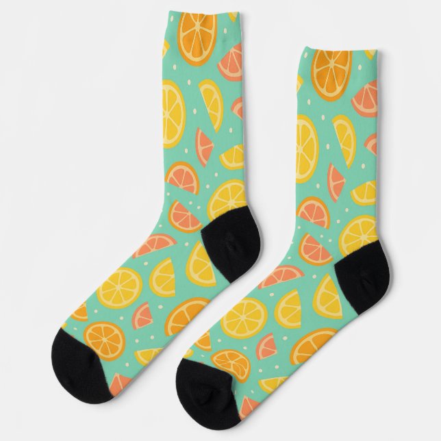 Citrus Energy Socken (Linkes Detail)