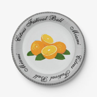 Citrus Festival Plate Golden Girls Pappteller