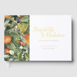 Citrus Floral | Botanische Hochzeit Gästebuch