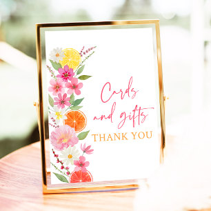 Citrus Floral Cards & Gifts Brautparty Poster