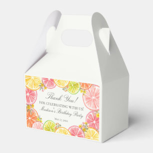 Citrus Floral Kleine Süsse Geburtstagsparty Gable Geschenkschachtel
