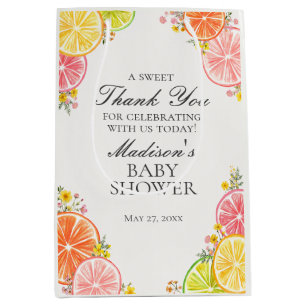Citrus Floral Kleine Süsse Kinderdusche Favoriten Mittlere Geschenktüte