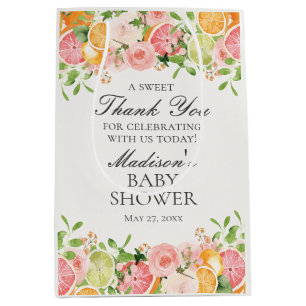 Citrus Floral Kleine Süsse Kinderdusche Favoriten Mittlere Geschenktüte