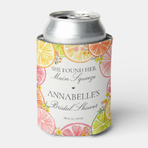 Citrus Floral Main Squeeze Brautparty Favoriten Dosenkühler