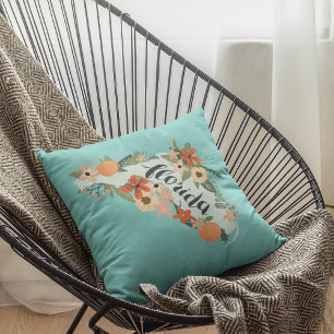 Citrus Florida Staat Silhouette Kissen