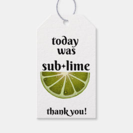 Citrus Fruit Favor Tags Geschenkanhänger