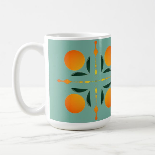 Citrus Fruit Grafik Kaffeetasse (Links)